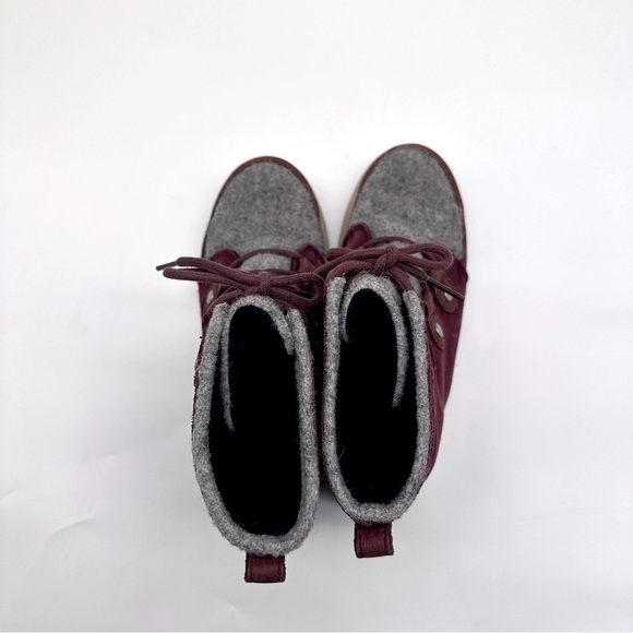 SOREL | Explorer Joan Felt 100g Waterproof Winter Boots in Redwood Size 8.5 - Picture 11 of 14